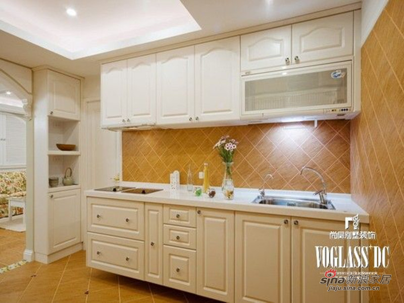美式 别墅 厨房图片来自用户1907685403在欧香小镇517平美式乡村风格44的分享