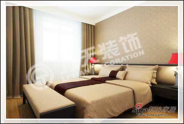 中式 三居 卧室图片来自阳光力天装饰在138平儒雅诗意中式风情14的分享