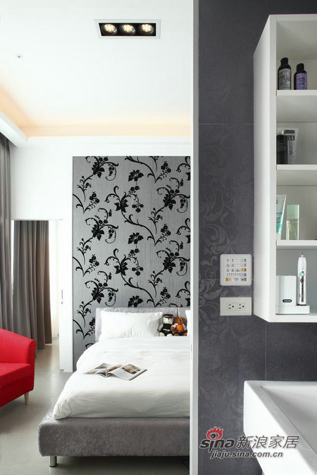 现代 loft 卧室图片来自佰辰生活装饰在14万装76平黑白时尚复式居44的分享