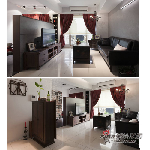 中式 三居 客厅图片来自用户1907659705在复古风格惬意中式3居生活92的分享