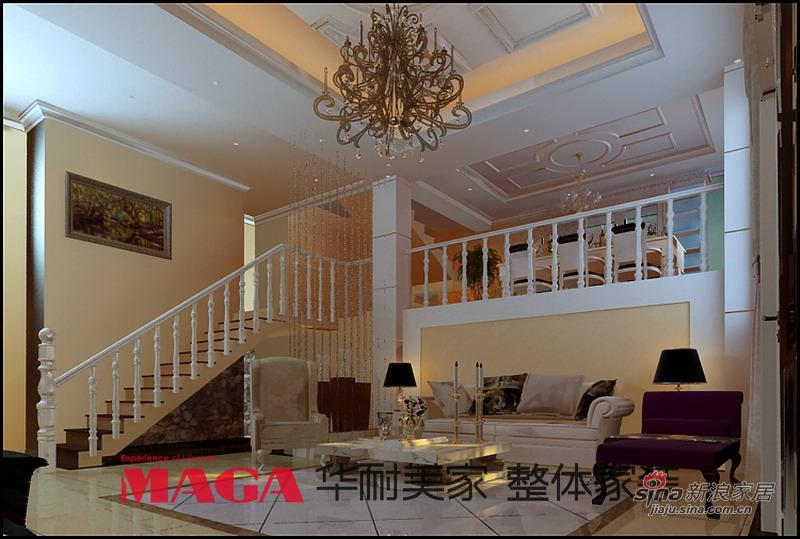 欧式 别墅 楼梯图片来自用户2746953981在40万打造超奢现代简欧式别墅公寓55的分享