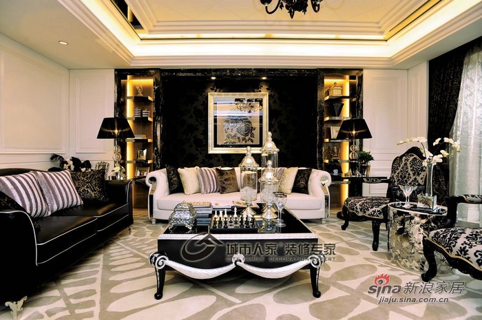 美式 别墅 客厅图片来自用户1907685403在富力城美式风格案例赏析73的分享