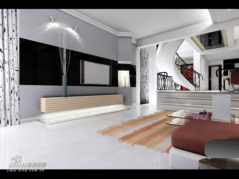 简约 复式 客厅图片来自用户2737735823在彩虹新城复式简约设计38的分享