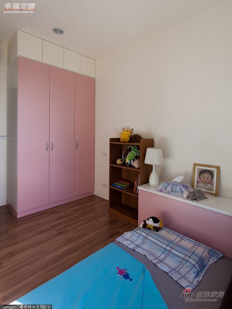 现代 四居 卧室图片来自幸福空间在为宝贝女儿打造105平梦幻四居72的分享