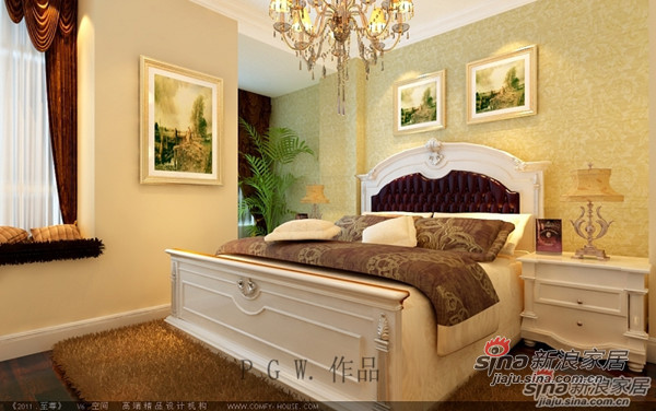 北欧 三居 卧室图片来自用户1903515612在120㎡复式精致三居室经典欧式风格51的分享