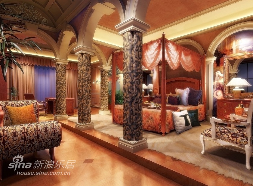 欧式 别墅 客厅图片来自用户2746869241在玫瑰山谷样板间78的分享