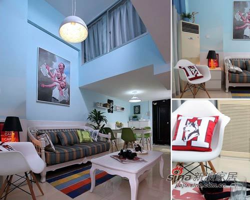 地中海 一居 客厅图片来自用户2756243717在41平撞色超小户搭建80平清爽家效果31的分享