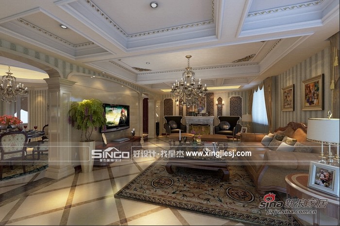 欧式 复式 客厅图片来自用户2772873991在别墅欧式营造奢华氛围18的分享