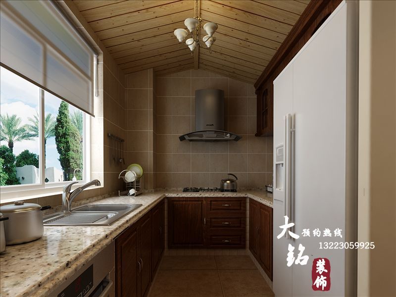 地中海 四居 厨房图片来自用户2756243717在150平米住宅地中海风格设计65的分享