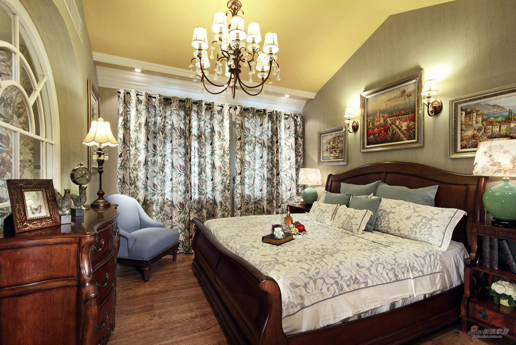 美式 别墅 卧室图片来自用户1907685403在【高清】350平美式休闲绿野仙踪91的分享