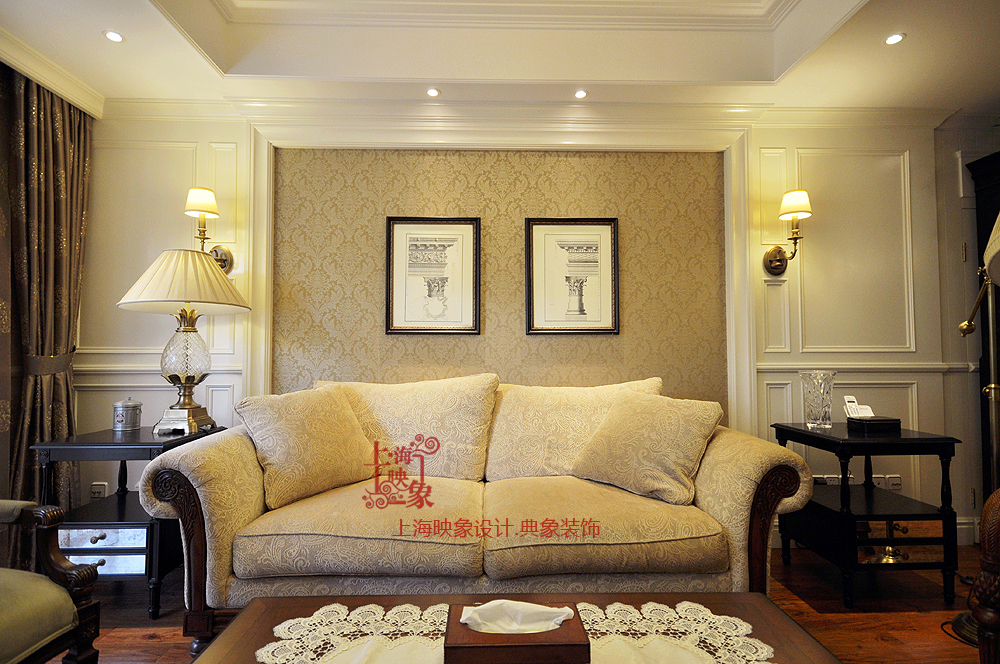 混搭 复式 客厅图片来自上海映象设计-无锡站在【高清】半包21万打造明亮250平清晨36的分享