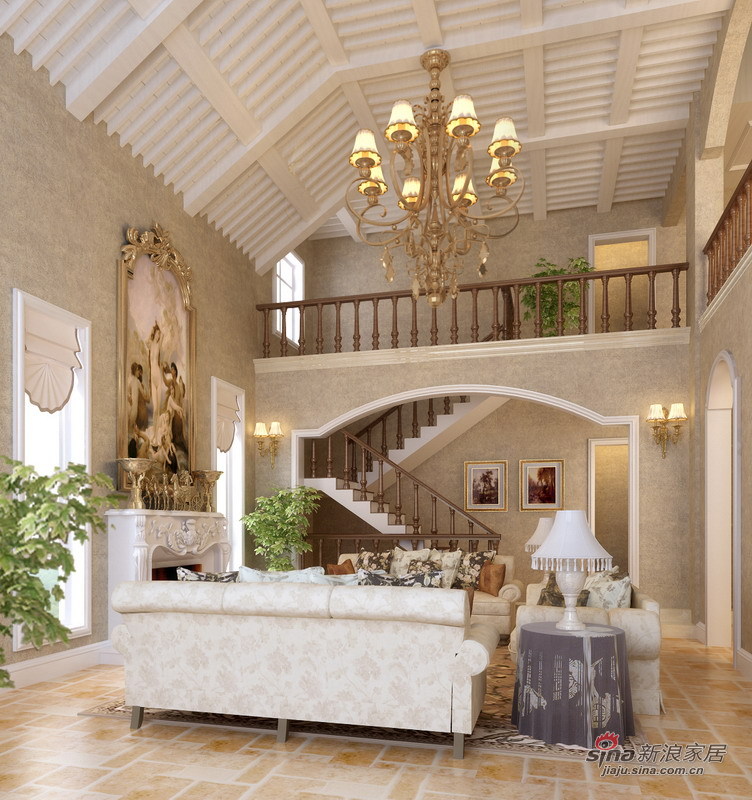 欧式 别墅 客厅图片来自用户2757317061在别墅设计远洋庄园64的分享