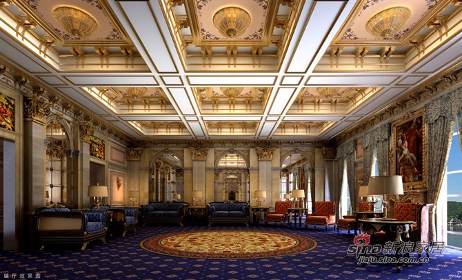 欧式 复式 客厅图片来自用户2745758987在贵族本质18万豪华欧式风46的分享