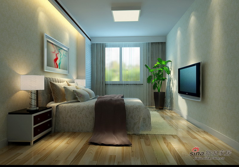 简约 二居 卧室图片来自用户2737735823在清江山水26的分享