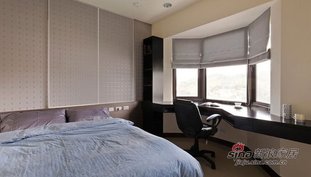现代 三居 卧室图片来自佰辰生活装饰在12万打造92平时尚低奢三居室38的分享