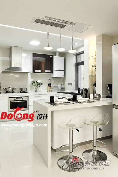 简约 跃层 厨房图片来自DoLong董龙设计在【多图】神秘180平灰色调典雅韵味家30的分享
