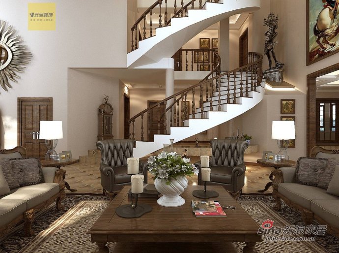 新古典 别墅 客厅图片来自用户1907701233在【高清】古典风格别墅设计48的分享