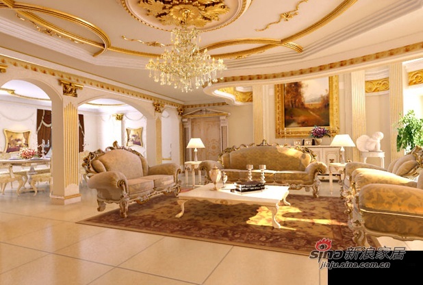 欧式 别墅 客厅图片来自用户2746869241在别墅奢华中的霸气78的分享