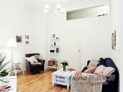 欧式 其他 客厅图片来自用户2746889121在50平清雅简约白色单身公寓46的分享