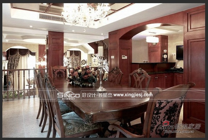 欧式 别墅 餐厅图片来自用户2746889121在古朴雅致 精雕细刻 打造欧式情怀40的分享