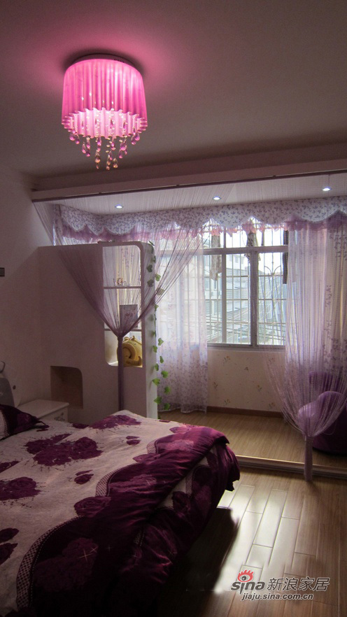 简约 二居 卧室图片来自用户2739153147在98平粉色婚房 6万温馨的家92的分享