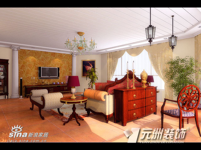 欧式 别墅 客厅图片来自用户2746948411在镜春园47的分享