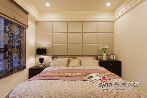 混搭 三居 卧室图片来自幸福空间在76平奢华混合三局 空间的美化设计50的分享