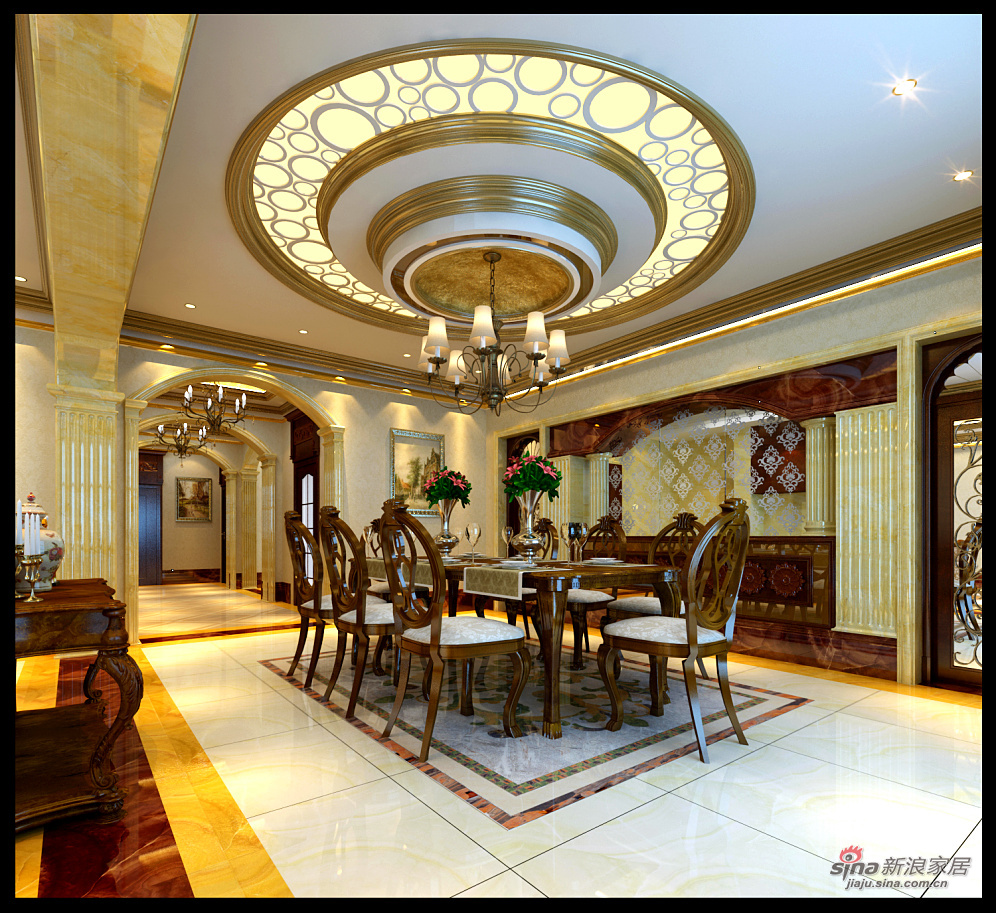 欧式 公寓 餐厅图片来自用户2746889121在389平古典欧式奢华别墅尊贵体验59的分享