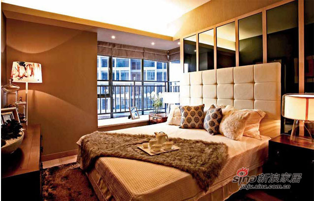 简约 四居 卧室图片来自朗润装饰工程有限公司在150平朴实大气现代简约4居的分享