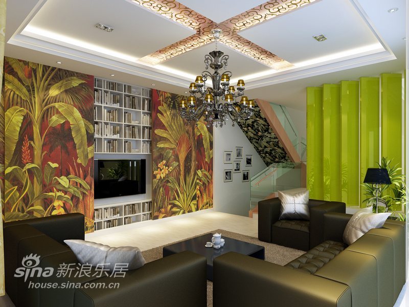 欧式 别墅 客厅图片来自用户2772856065在色彩诠释完美达观别墅48的分享