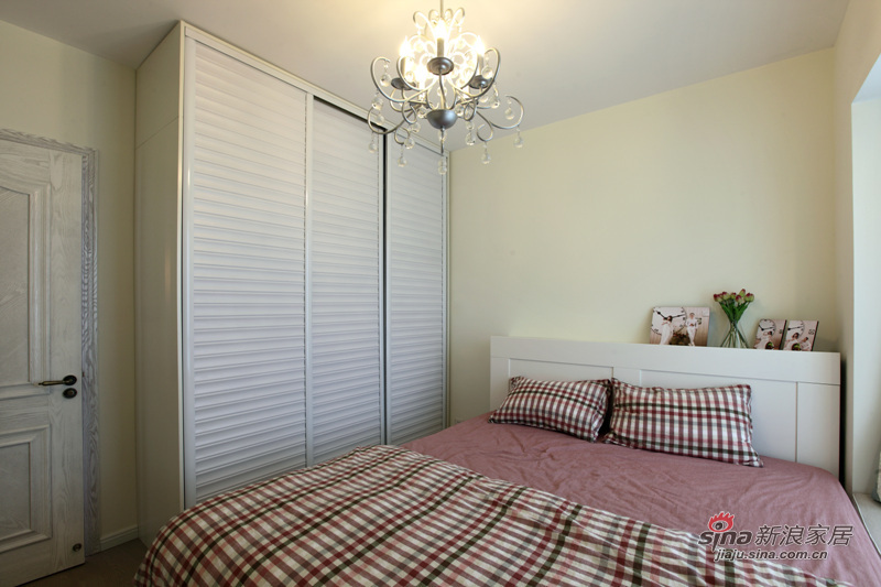 美式 二居 卧室图片来自用户1907686233在【高清】巧思设计95平悦澜湾现代美式54的分享