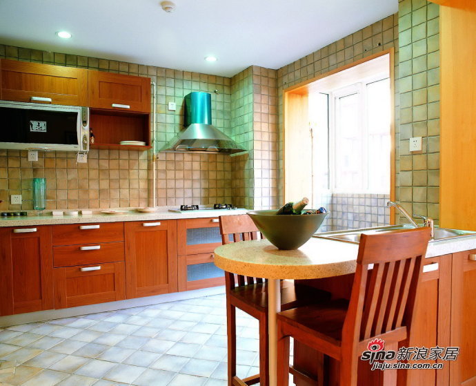 简约 三居 厨房图片来自用户2738813661在8万装135平橙色简约3居室65的分享