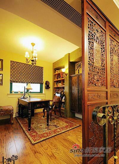 美式 公寓 书房图片来自用户1907685403在70后老江湖巧装美式混搭6居49的分享