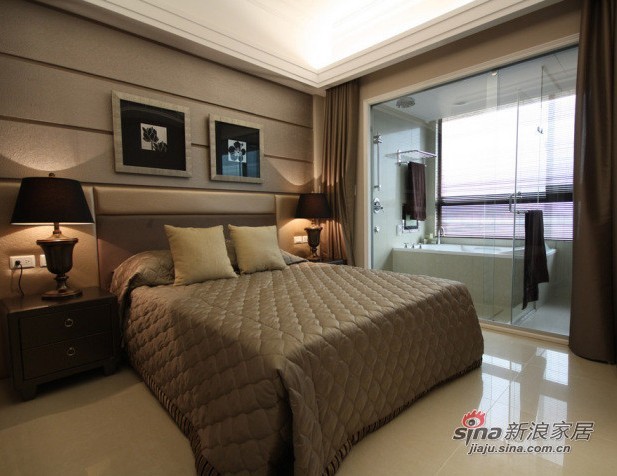 简约 三居 卧室图片来自用户2738813661在70后豪装130平米混搭风格奢华三居室97的分享