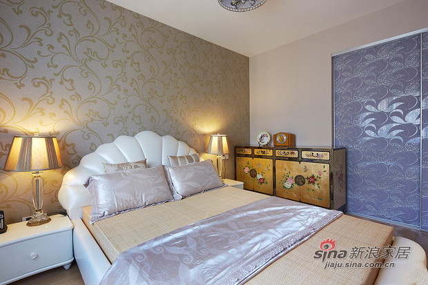 中式 三居 卧室图片来自佰辰生活装饰在9万打造150平新古典中式家60的分享