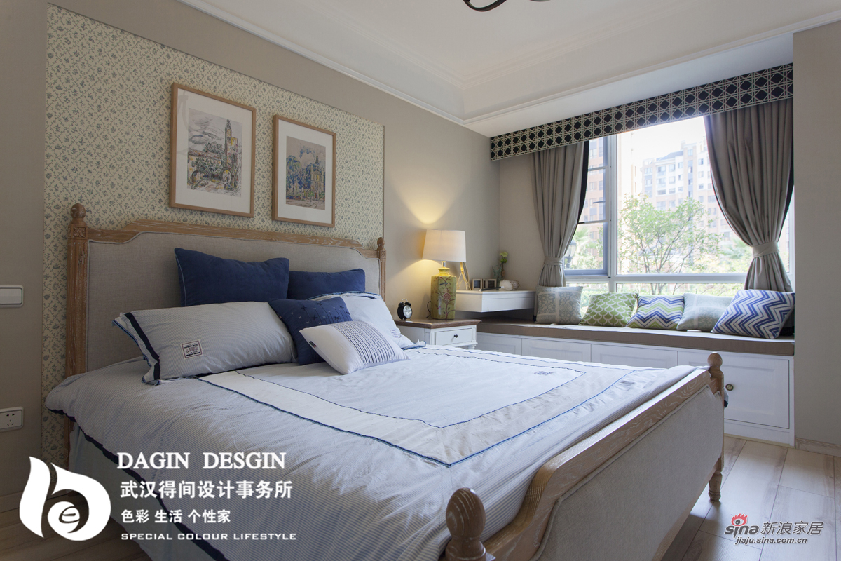 混搭 四居 卧室图片来自武汉得间设计事务所在【高清】雅趣165平马里奥的梦幻家28的分享