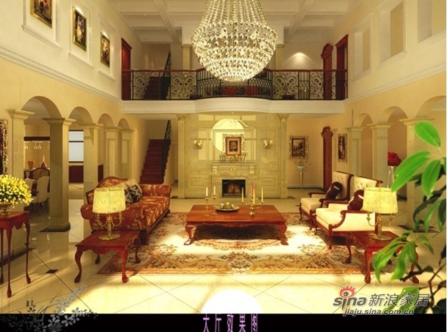 中式 别墅 客厅图片来自用户1907659705在紫玉山庄 新中式83的分享
