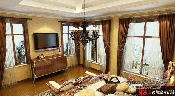 欧式 别墅 客厅图片来自用户2772873991在200平低调奢华欧式风62的分享