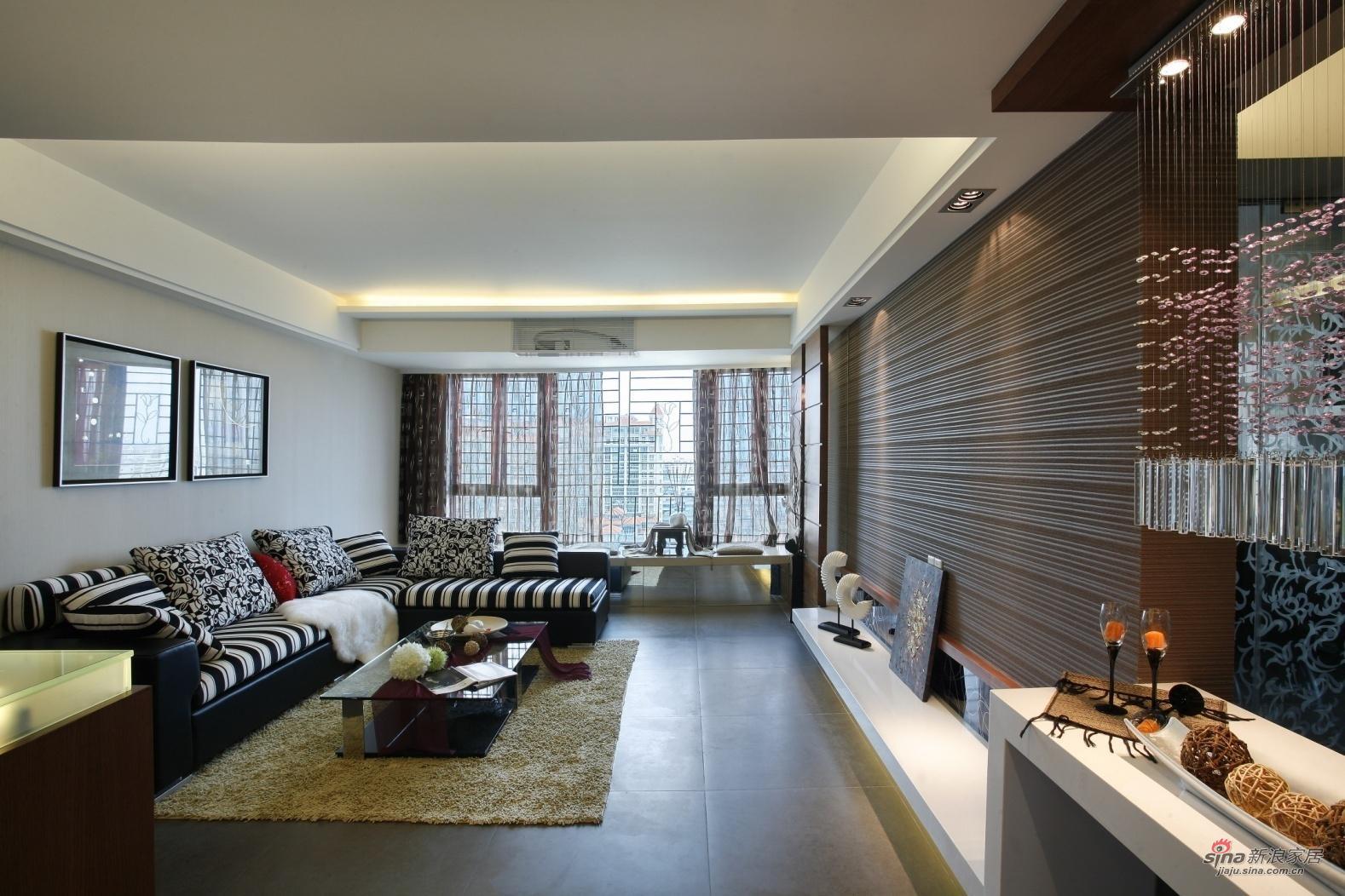 简约 复式 客厅图片来自用户2738820801在山语城（190平米）现代简约设计案例12的分享