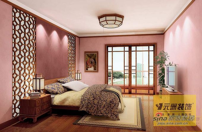 中式 别墅 卧室图片来自用户1907659705在古韵馨香元洲装饰装修案例59的分享