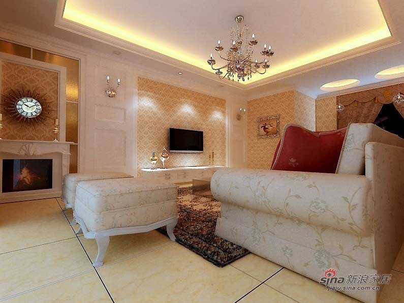 简约 一居 客厅图片来自用户2737786973在复地别墅高贵之选10的分享