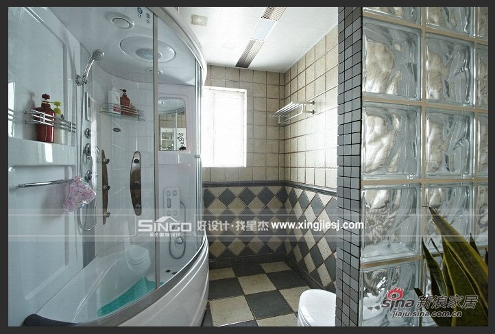 欧式 别墅 卫生间图片来自用户2746889121在实景图展示300平欧式别墅87的分享
