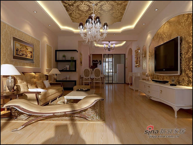 欧式 三居 客厅图片来自用户2746948411在【多图】北京新天地140平大三居欧式风格79的分享