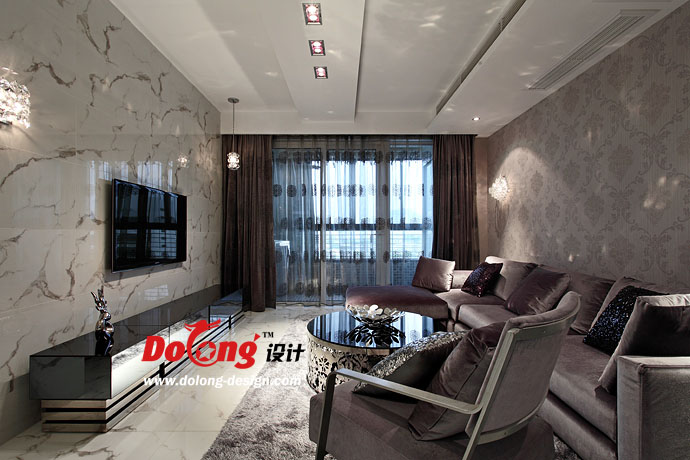 客厅图片来自DoLong董龙设计在幻•境  88平 现代奢华的分享