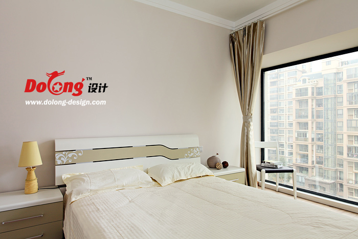 卧室 简约 白领图片来自DoLong董龙设计在草木嫣然 136平 简约大气的分享