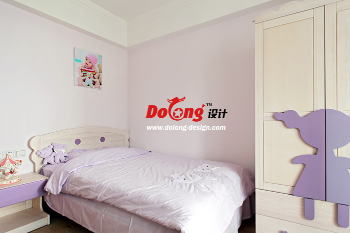 卧室 儿童房 简约图片来自DoLong董龙设计在草木嫣然 136平 简约大气的分享