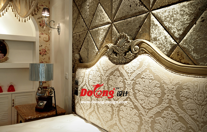 美式 优雅 大气 卧室图片来自DoLong董龙设计在摩登新贵 260平 美式家居的分享