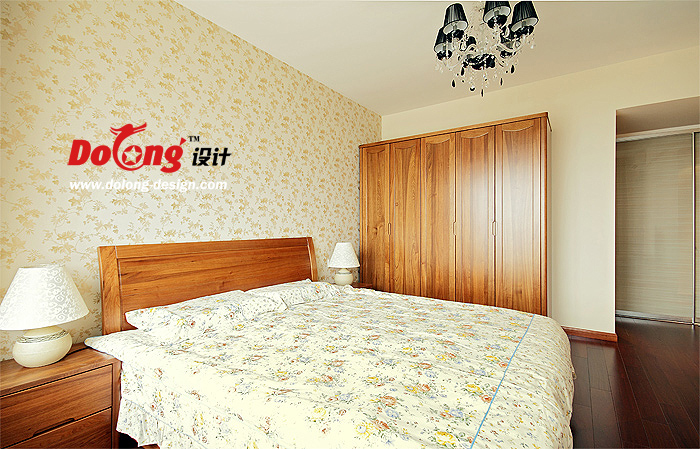简约 田园 原木 新古典 卧室图片来自DoLong董龙设计在雅致生活 140平 田园 古典气息的分享