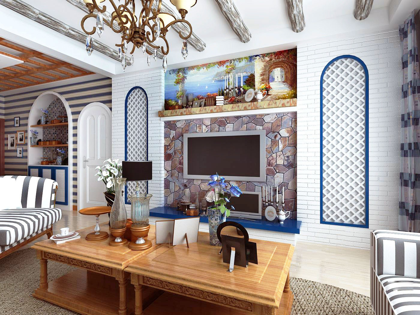 二居 客厅图片来自合建装饰-二手房装修在地中海风格的分享
