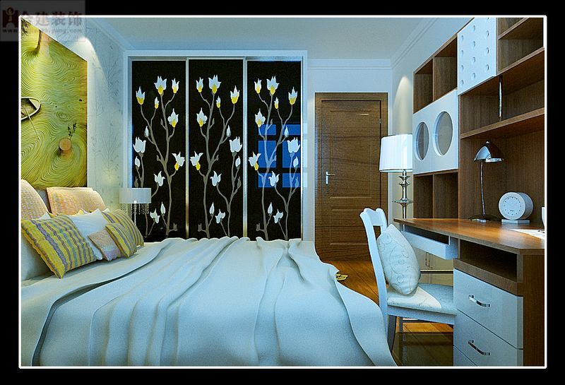 现代 简约 卧室图片来自业之峰装饰旗舰店在金色漫香郡现代简约装修案例的分享